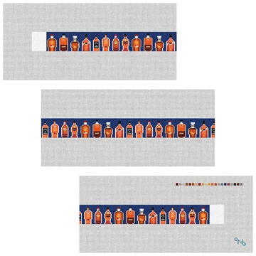 Best Bourbon Needlepoint Belt Kit Stitched Preview