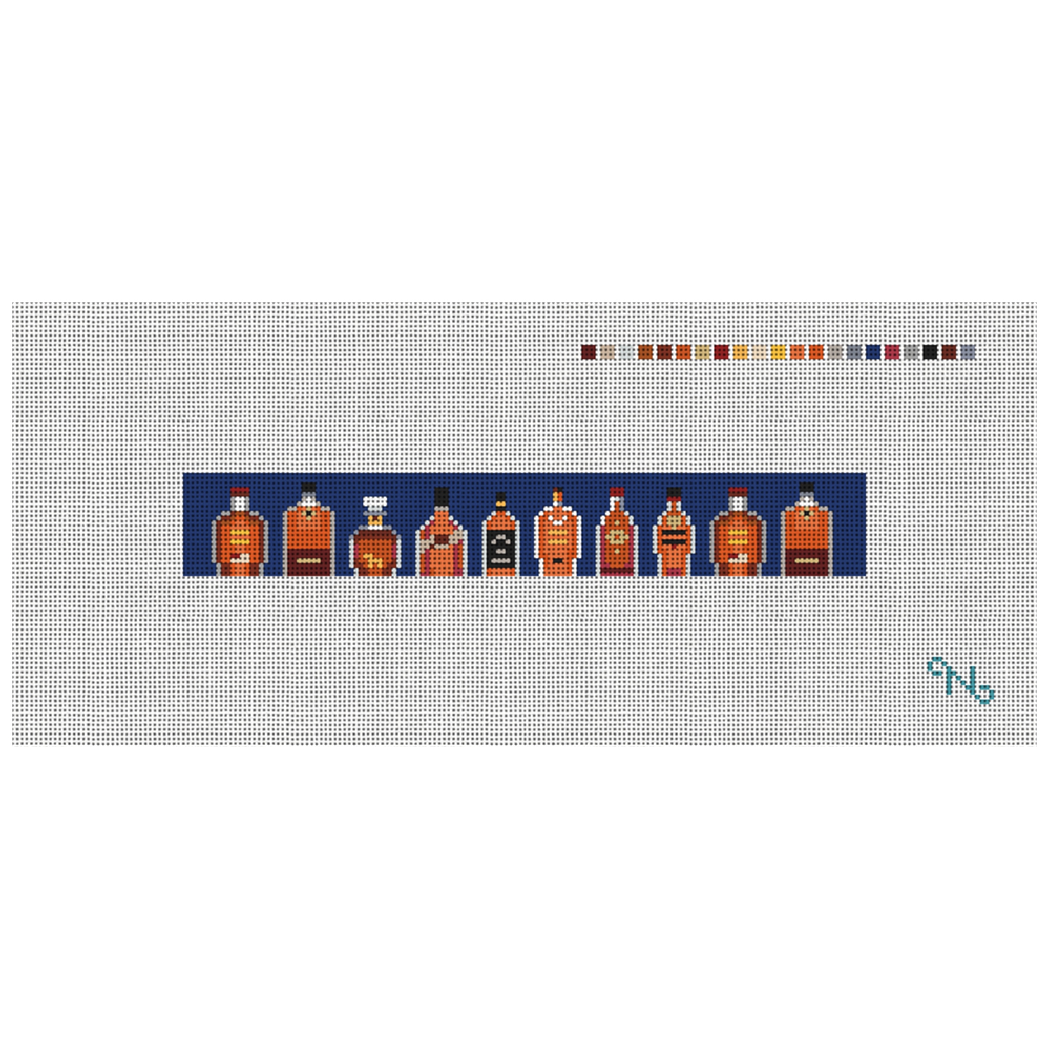 Best Bourbon Needlepoint Key Fob Kit