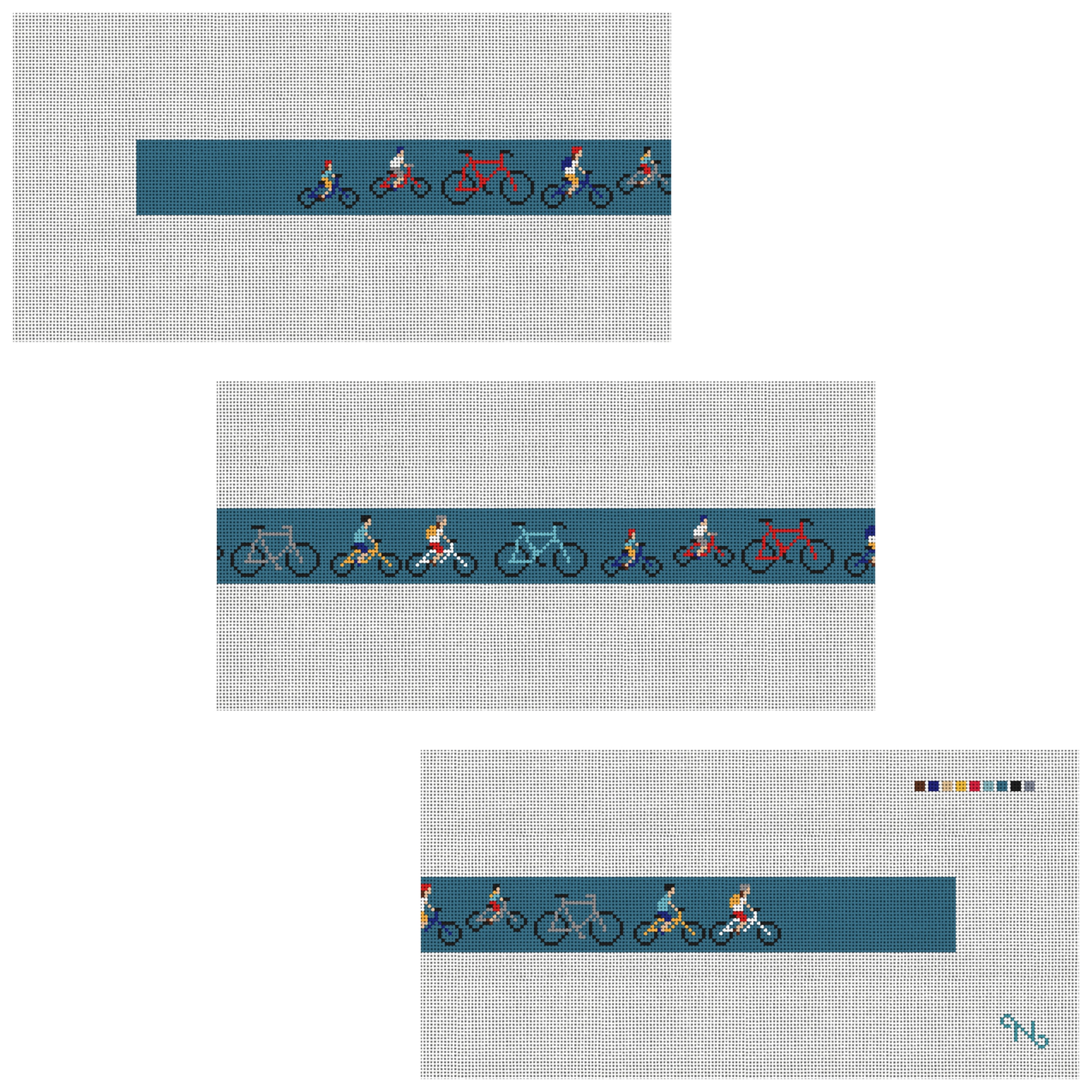 Bicycle Needlepoint Belt Kit