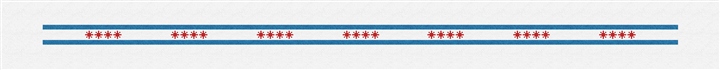 Big Chicago Flag Needlepoint Belt Kit