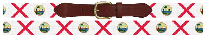 Big Florida Flag Needlepoint Belt 