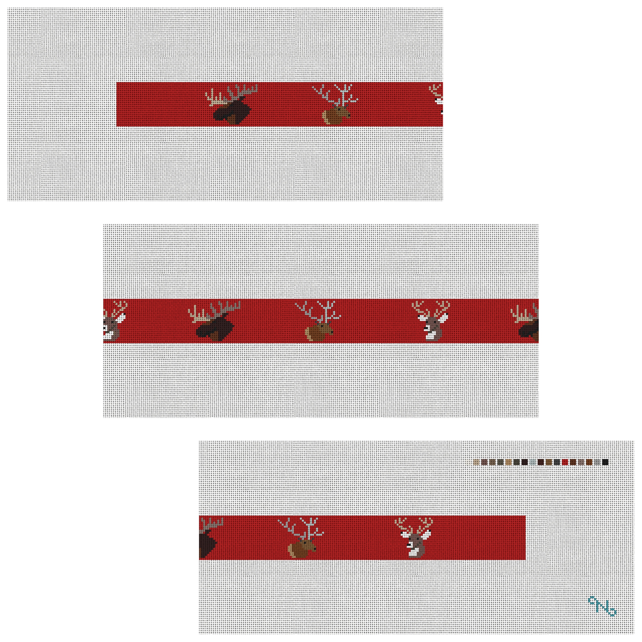 Big Game Needlepoint Belt Kit