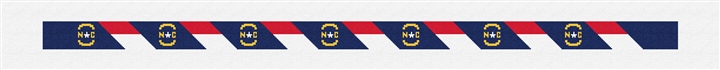 Big North Carolina Flag Needlepoint Belt Kit