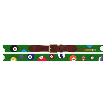 Billiards Needlepoint Belt