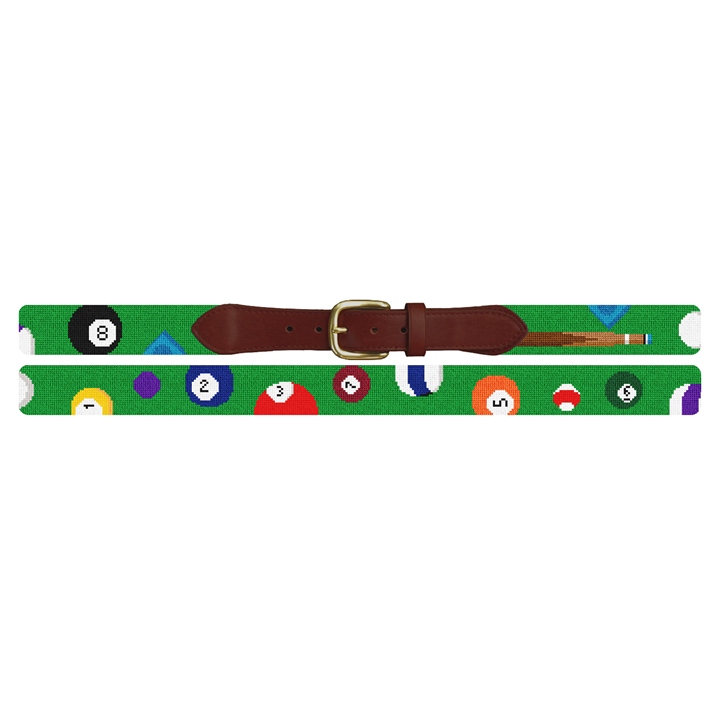 Billiards Needlepoint Belt