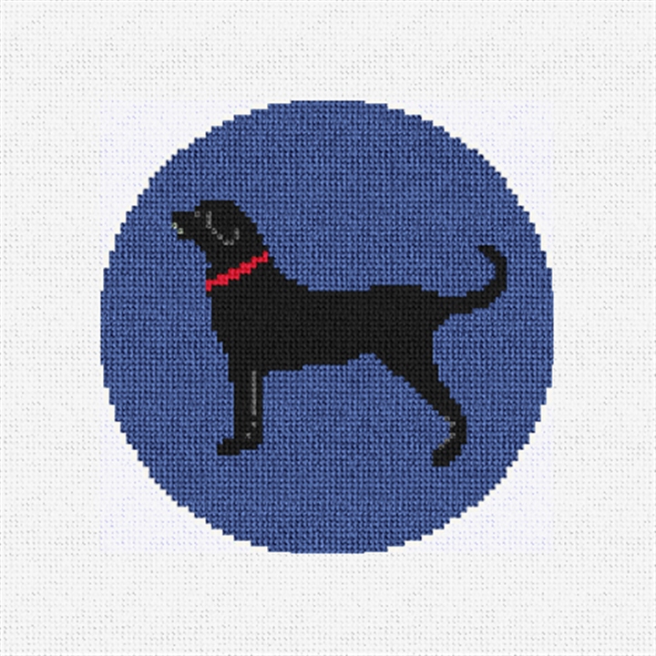 Black Lab Needlepoint Ornament Kit