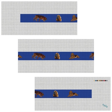 Bloodhound Needlepoint Belt Kit