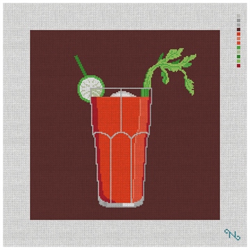 Bloody Mary Needlepoint Pillow Kit