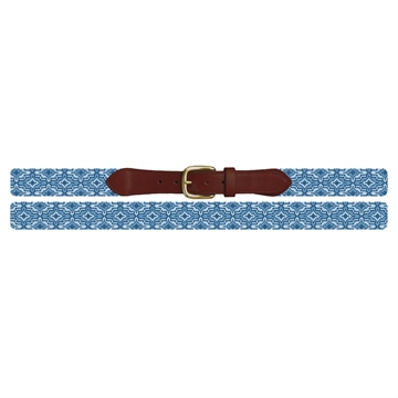 Blue Ares Needlepoint Belt