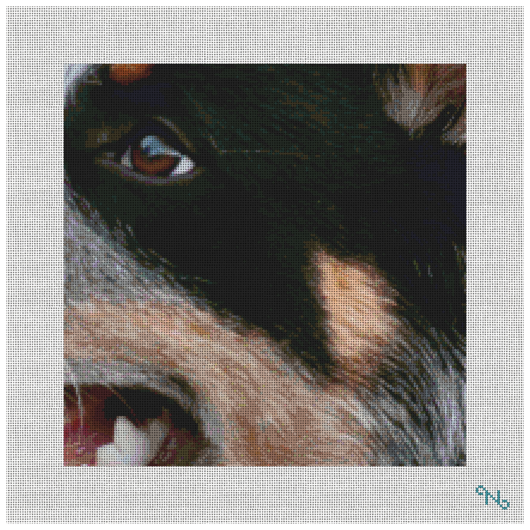 Blue Heeler Needlepoint Pillow Kit