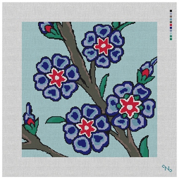 Blue Marmaris Needlepoint Kit