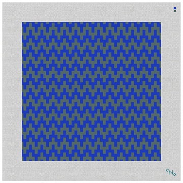 Blue Puebla Needlepoint Kit