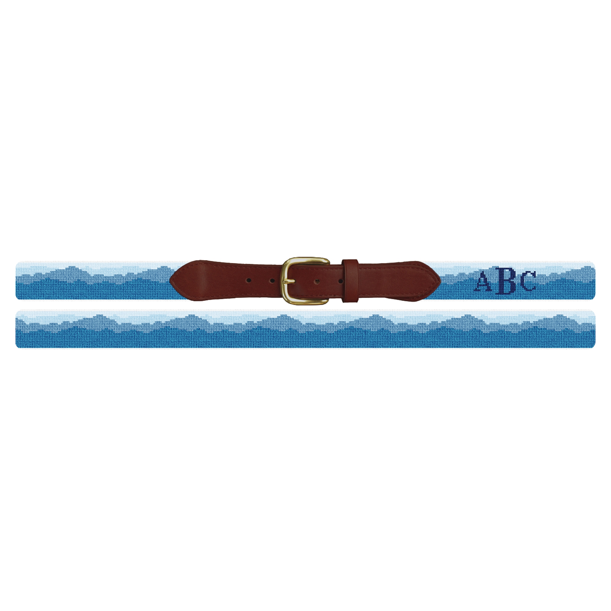 Blue Ridge Mountains Needlepoint Belt