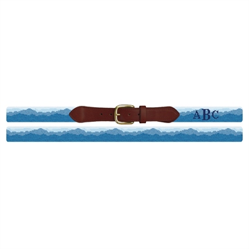 Blue Ridge Mountains Needlepoint Belt