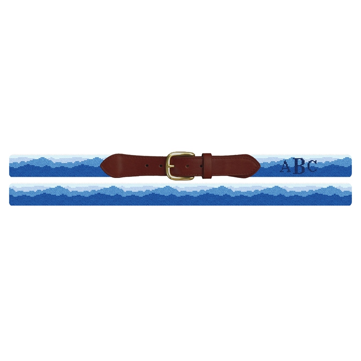 Blue Ridge Mountains Needlepoint Belt