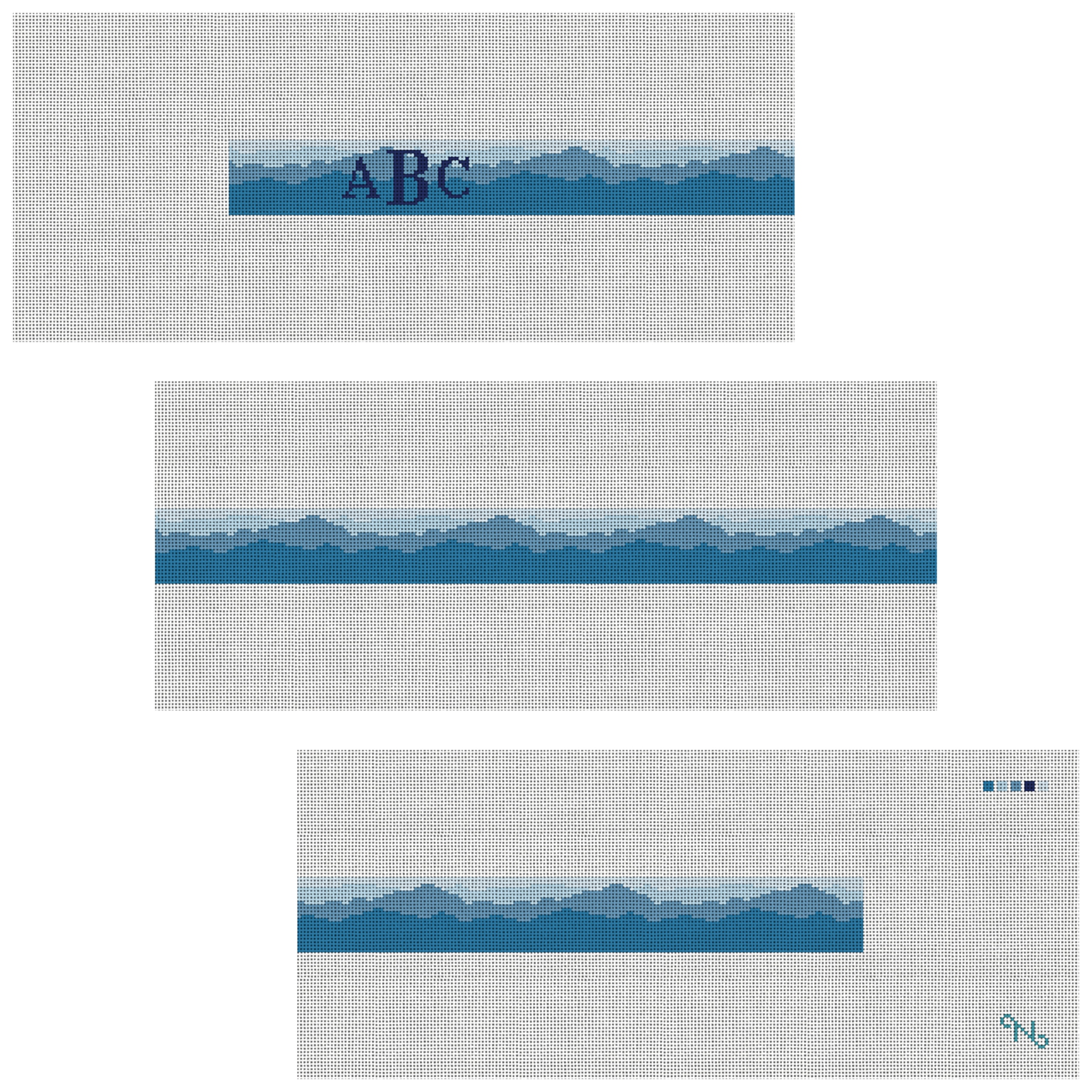 Blue Ridge Mountains Needlepoint Belt Kit