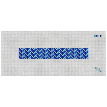 Bold Blues Needlepoint Key Fob Kit