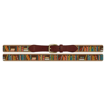 Bookshelf Needlepoint Belt