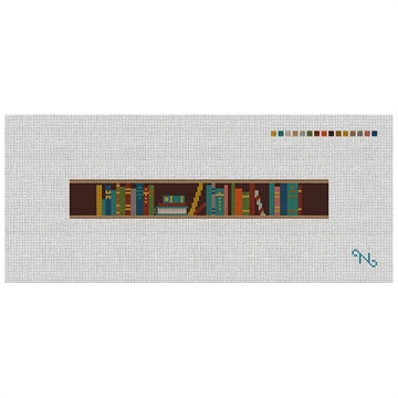Bookshelf Needlepoint Key Fob Kit