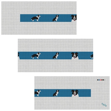Border Collie Needlepoint Belt Kit