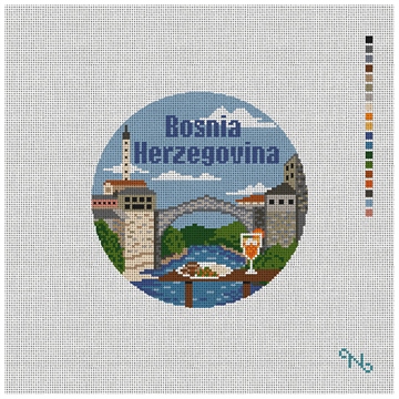 Bosnia Needlepoint Ornament Kit