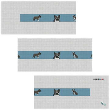 Boston Terrier Needlepoint Belt Kit