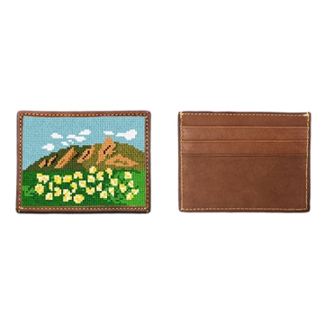Boulder Flat Irons Needlepoint Card Wallet