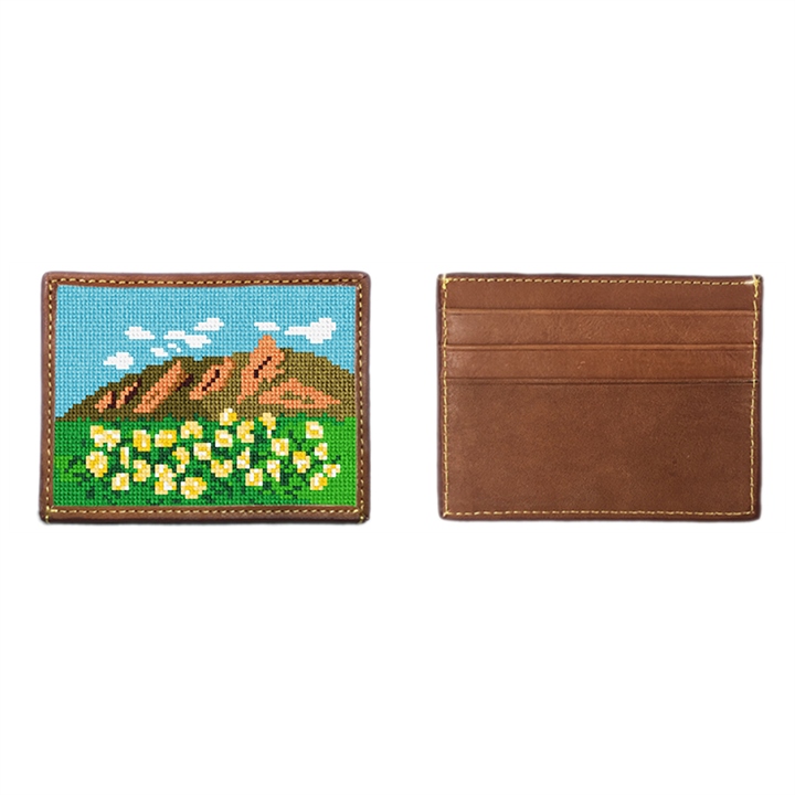 Boulder Flat Irons Needlepoint Card Wallet 