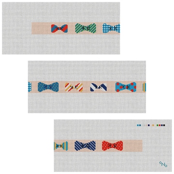 Bow Ties Belt Needlepoint Kit