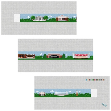 Bowling Green Kentucky Needlepoint Belt Kit Stitched Preview
