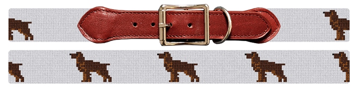 Boykin Spaniel Needlepoint Dog Collar 