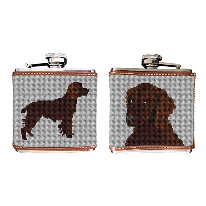Boykin Spaniel Needlepoint Flask 