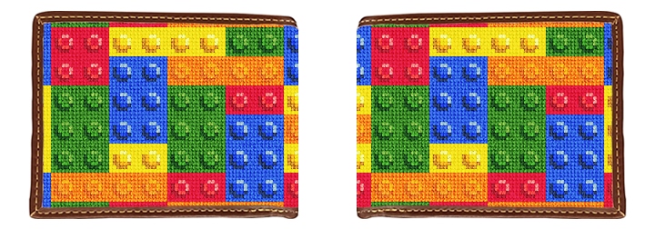 Brick By Brick Needlepoint Wallet