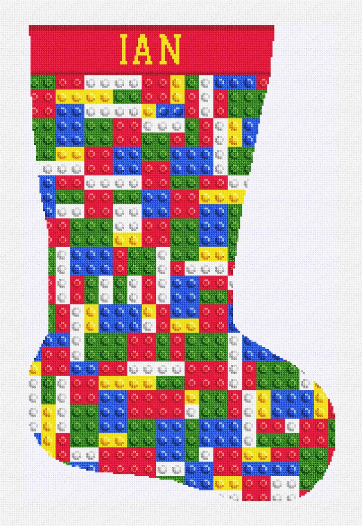 Brick By Brick Stocking Needlepoint Kit