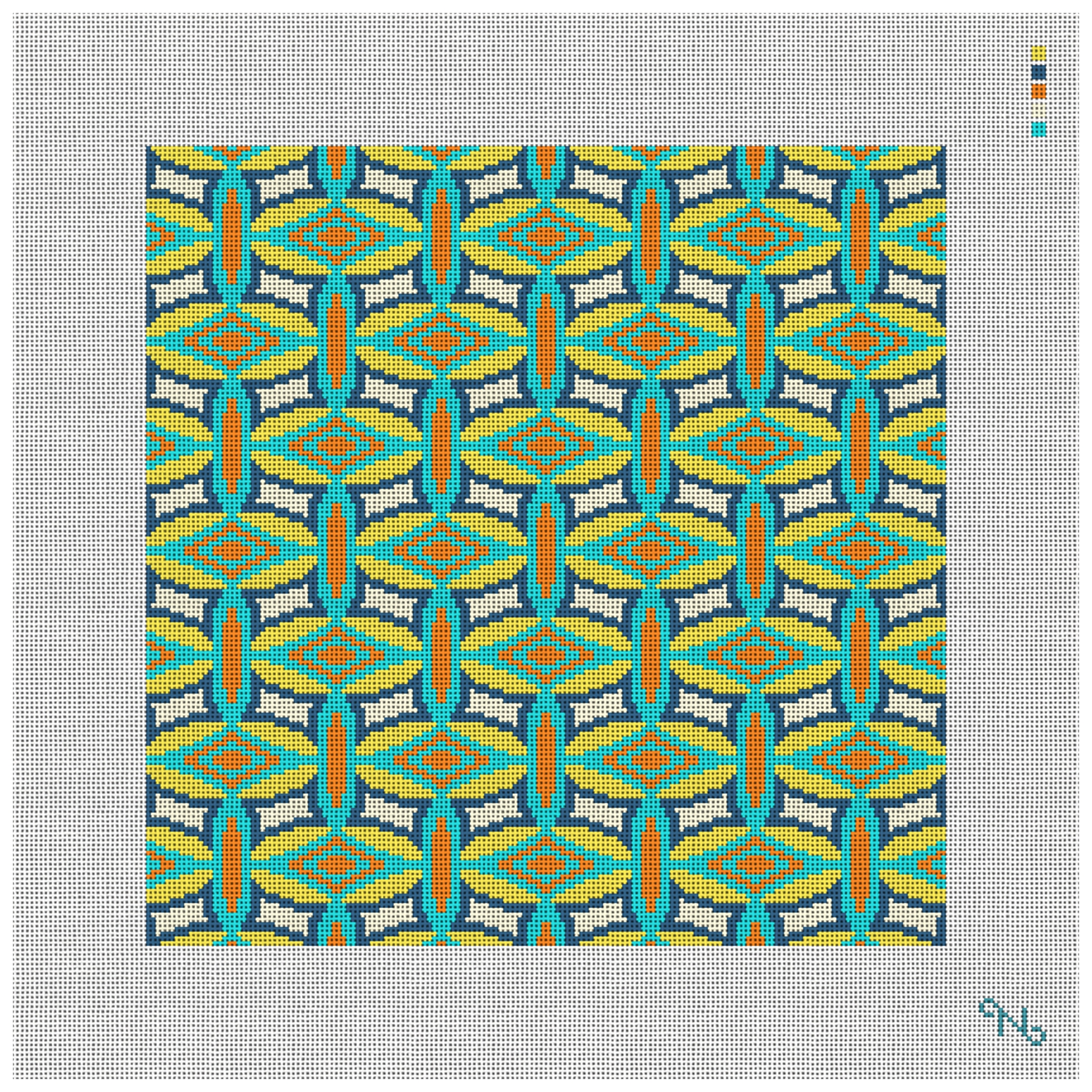 Bright Mayotte Needlepoint Kit