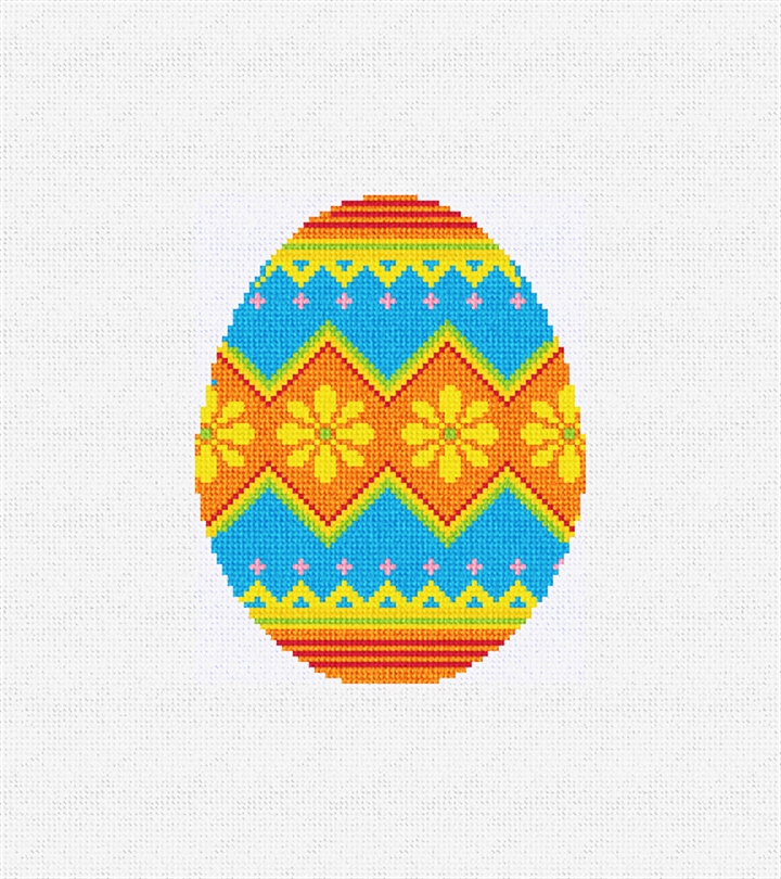 Brilliant Easter Egg Needlepoint Ornament Kit