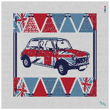 British Pop Car Needlepoint Kit