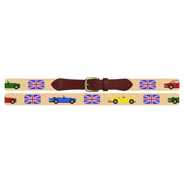 British Triumph Cars Needlepoint Belt 