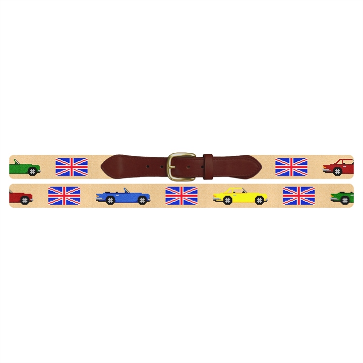 British Triumph Cars Needlepoint Belt 