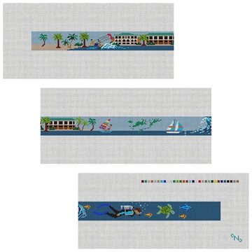 British Virgin Islands Needlepoint Belt Kit