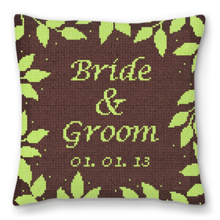 Brown Telluride Personalized Ring Bearer Pillow