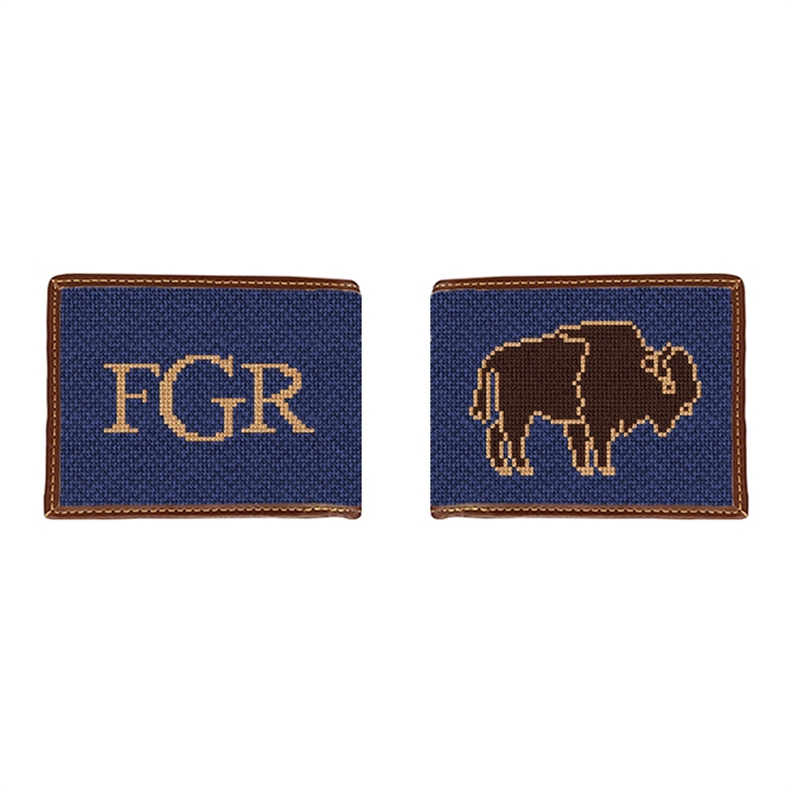 Buffalo Needlepoint Wallet