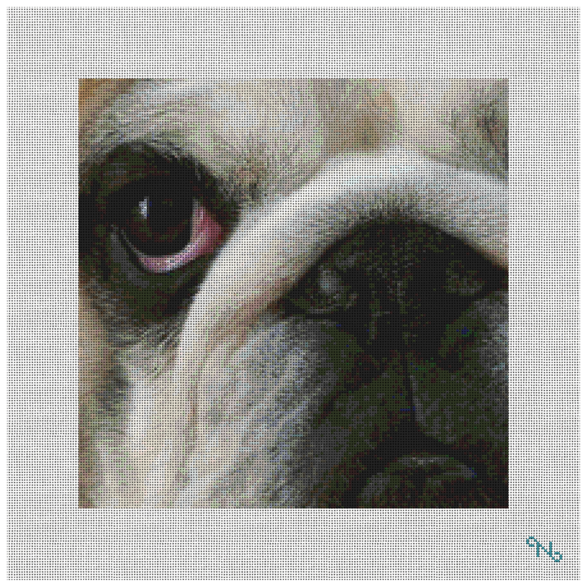 Bulldog Needlepoint Pillow Kit