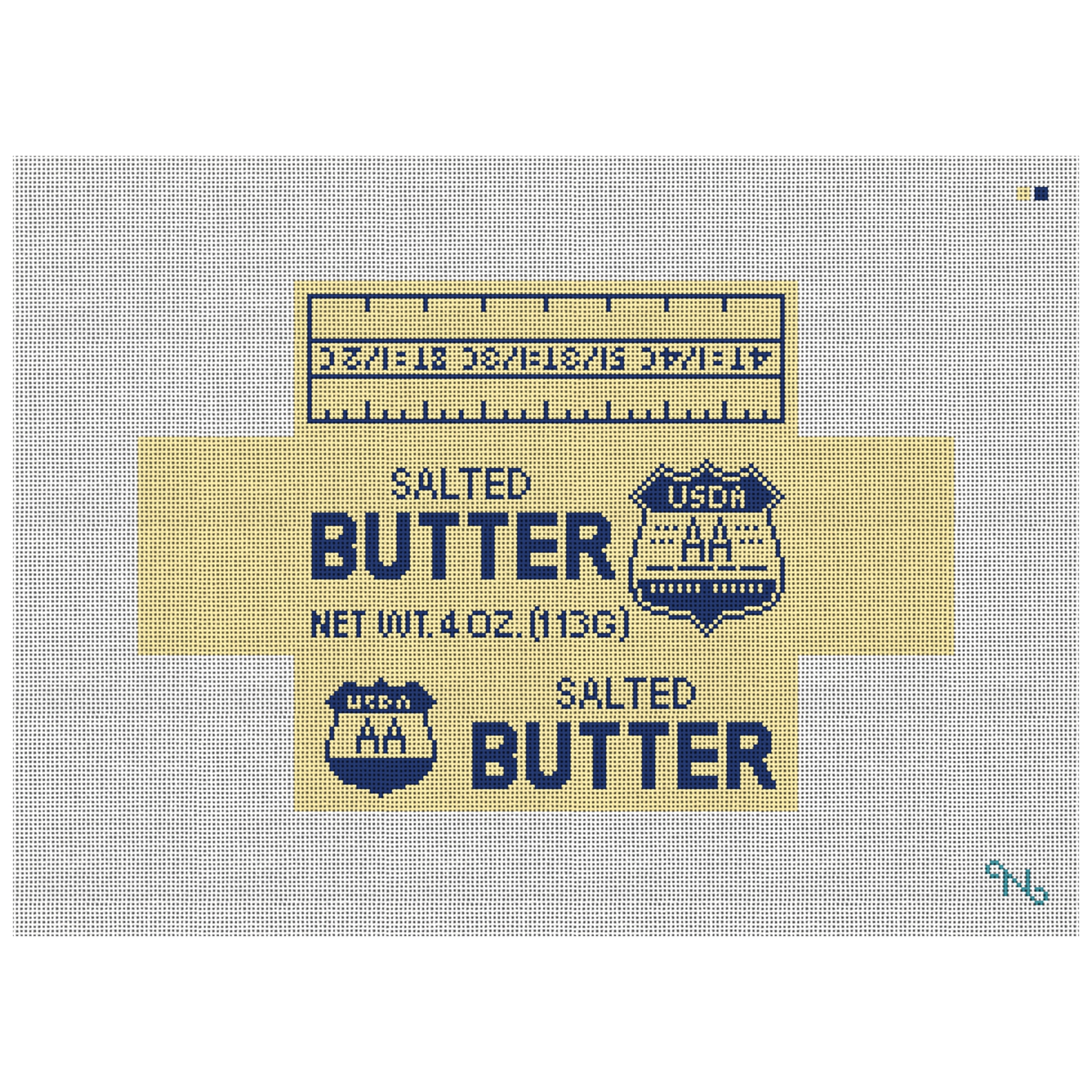 Butter Brick Cover Needlepoint Kit