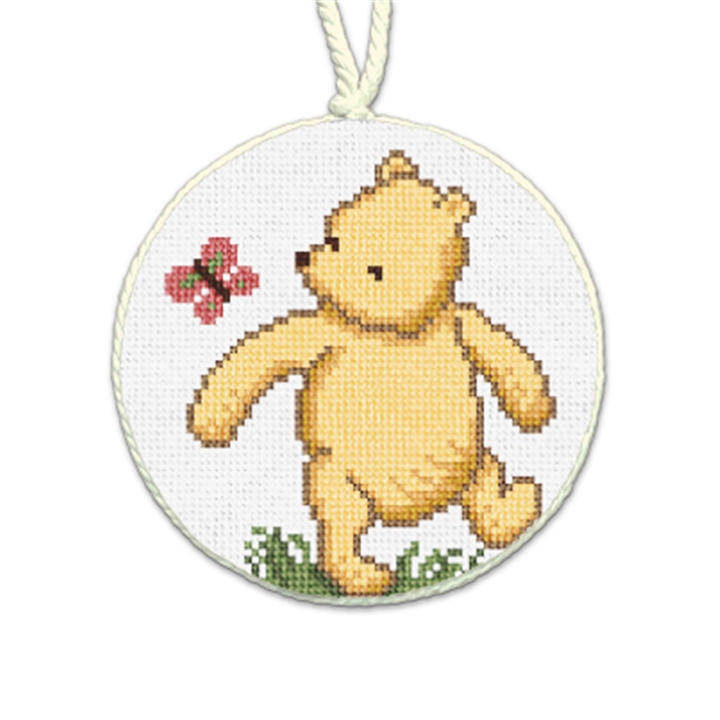 Butterfly Friend Needlepoint Ornament