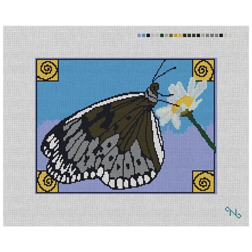 Butterfly Pillow Needlepoint Kit