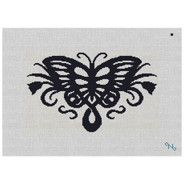 Butterfly Silhouette Needlepoint Kit