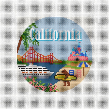 California Needlepoint Ornament Kit