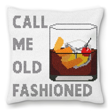 Call Me Old Fashioned Needlepoint Pillow