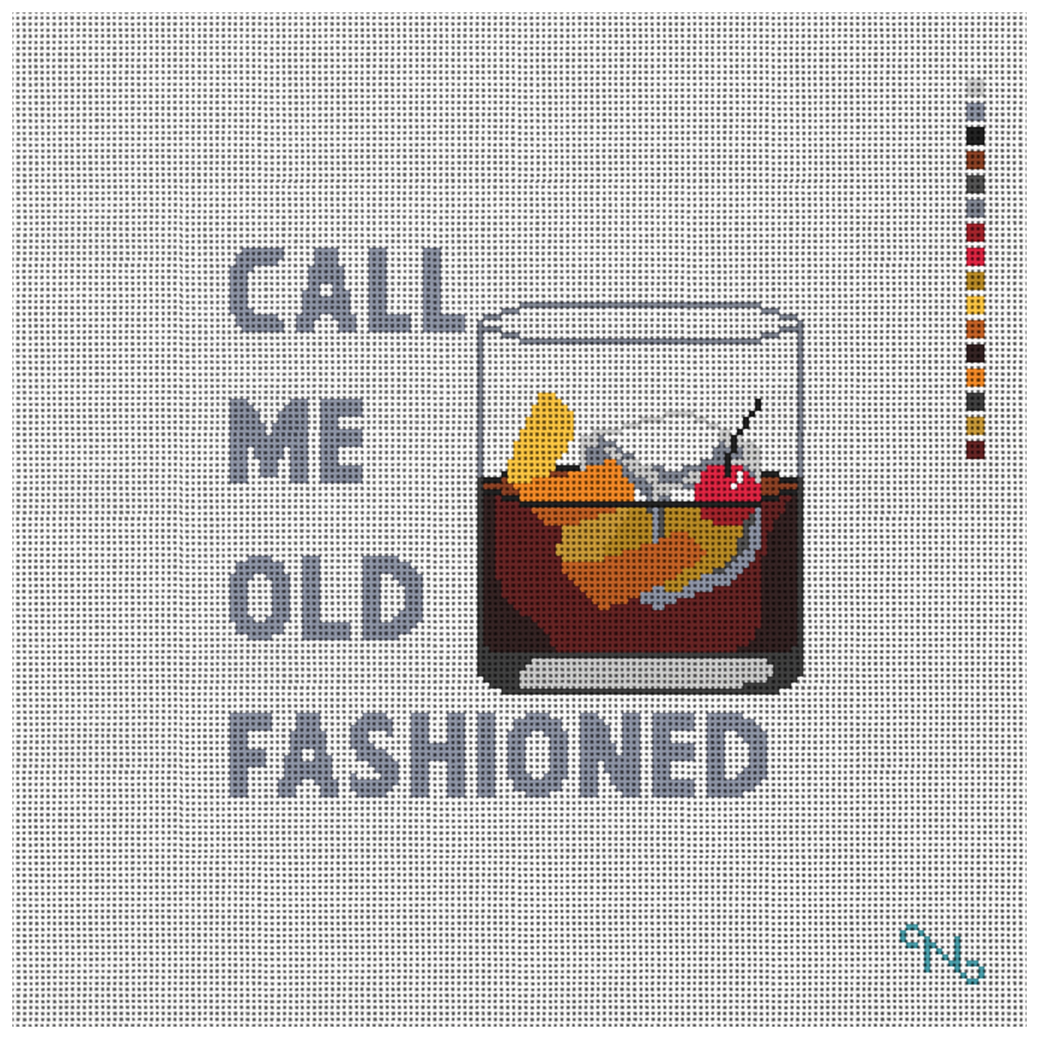 Call Me Old Fashioned Needlepoint Pillow Kit